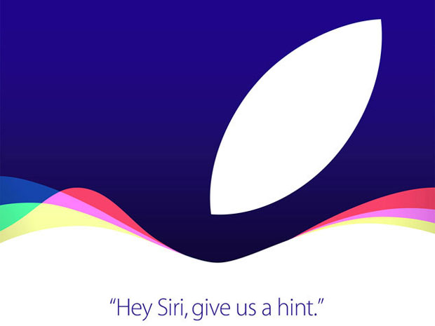 Convite da Apple enviado aos jornalistas. "Ei, Siri, d-nos uma dica", diz a mensagem. Foto: Apple/Reproduo