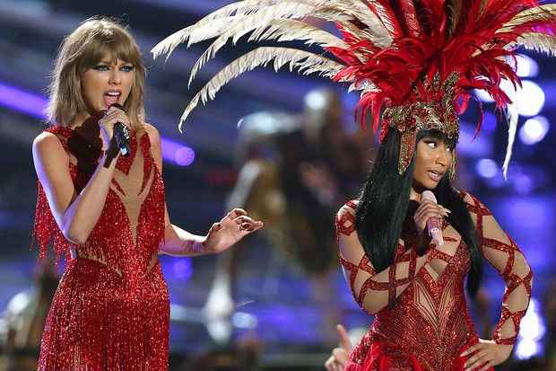 Taylor Swift e Nicki Minaj fizeram as pazes para performance no VMA. Foto: MTV/Reproduo