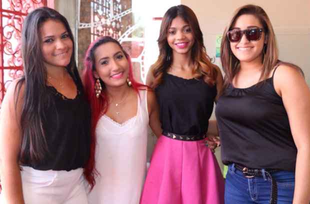 Juliana, Duda, Aninha e Valquria  a formao mais longeva da banda. Foto: Danielle Pimentel/Divulgao