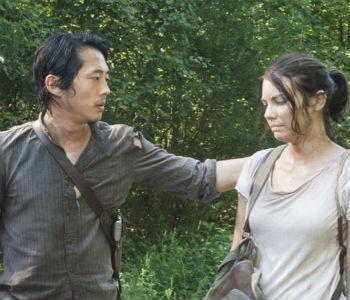 Glenn e Maggie: incertezas sobre o futuro. AMC/divulgao