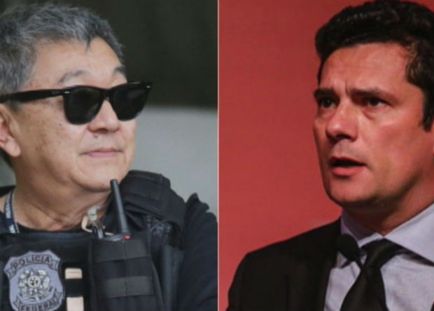 O agente Newton Ishii e o juiz Srgio Moro vo virar bonecos gigantes no carnaval de 2016. Foto: Reproduo/Internet