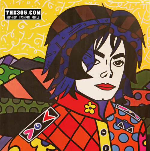 Michael Jackson. Arte: Romero Britto