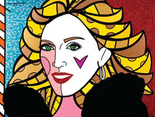 Madonna. Arte: Romero Britto