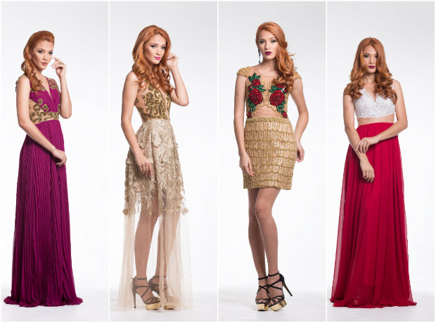 Sindel Medeiros aposta em tons de rosa, vermelho e dourado. Fotos: Divulgação Sindel Medeiros aposta em tons de rosa, vermelho e dourado. Fotos: Divulgação