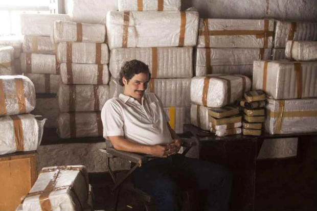 Wagner Moura vive o traficante Pablo Escobar na srie Narcos. Foto: Netflix/Divulgao