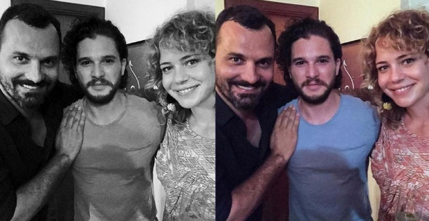 Empresrio e atriz compartilharam no Instagram registro com o ator - Foto: Instagram/Reproduo ( Instagram/Reproduo)