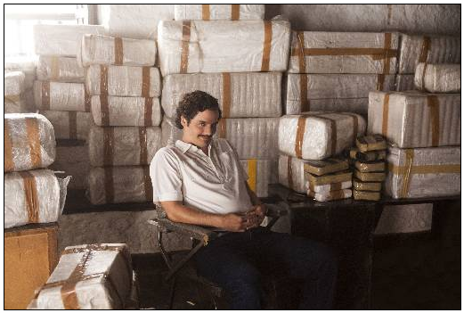 Na pele do traficante Pablo Escobar, do Netflix. Foto: Daniel Daza/Netflix /Divulgao