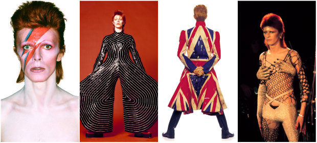 Bowie foi um camaleo da msica e da moda. Fotos: RCA/Divulgao