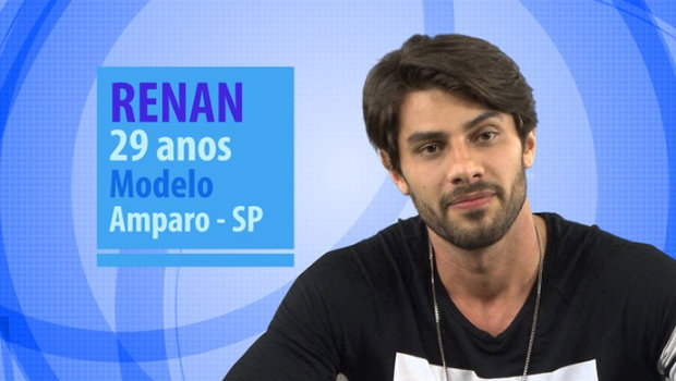 Renan no descarta relacionamento na casa - Foto: TV Globo/Divulgao (Foto: TV Globo/Divulgao)