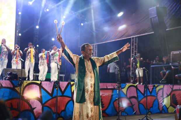 Nan comanda a tradicional abertura do carnaval do Recife. Foto: Blenda Souto Maior/DP