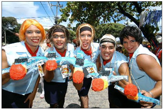 Virgens de Verdade se apresentam no Fortim de Olinda. Fantasia "Eramoca". Foto: Jaqueline Maia/DP.