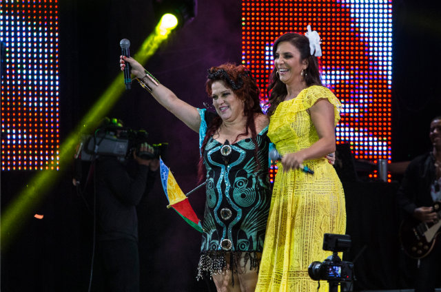 Nena e Ivete Sangalo cantaram Morena tropicana, de Alceu Valena, no DVD Pernambuco para o mundo. Foto: Retrografie/Atelier de Imagens