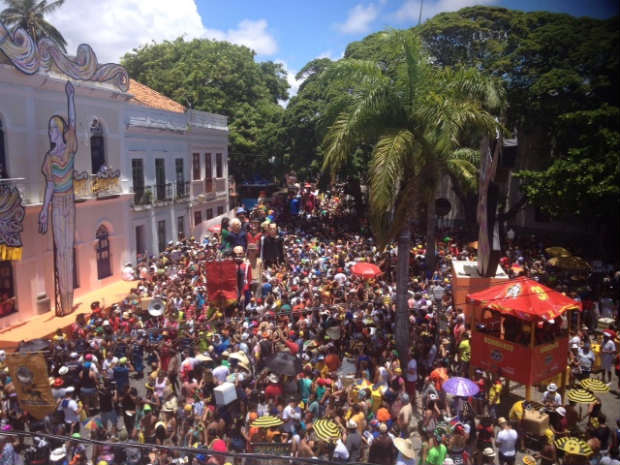 Cerca de 80 bonecos desfilam no Carnaval de Olinda. Foto: Andr Clemente/DP