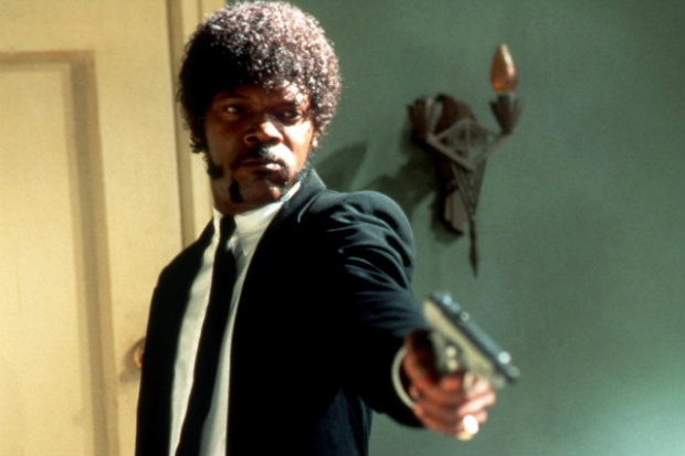 Samuel L. Jackson como Jules Winnfield em cena de Pulp Fiction. Foto: Miramax/Divulgao