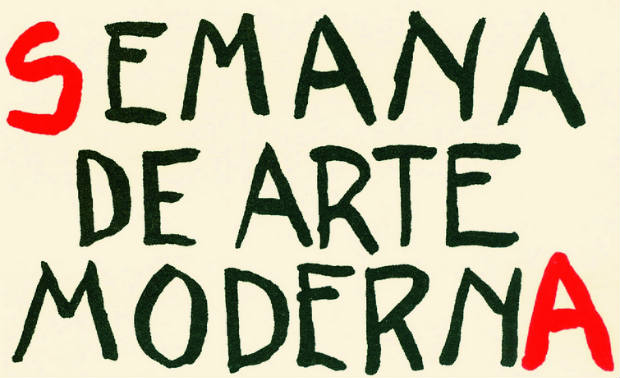 Cartaz da Semana de Arte Moderna de 1922. Crdito: Reproduo/Internet