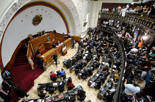 A Assembleia Nacional da Venezuela, em Caracas, no dia 4 de fevereiro de 2016
 AFP JUAN BARRETO 