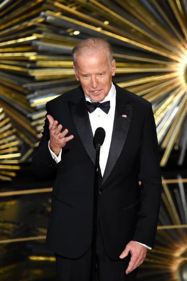 Vice-presidente Joe Biden fez participao histrica no prmio. Foto: Kevin Winter/AFP