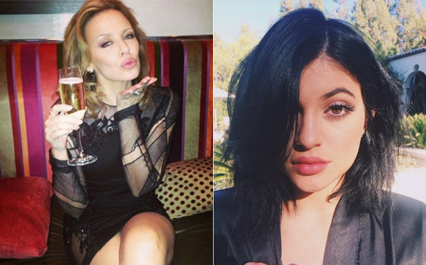  quase inacreditvel, mas Kylie Minogue e Kylie Jenner devem disputar nome nos tribunais. Fotos: Instagram/Reproduo