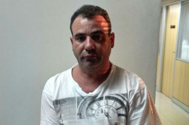 O motorista Jos Aparecido, de 40 anos, natural de Garas, So Paulo, foi preso em flagrante.Foto: PF/ Divulgao 