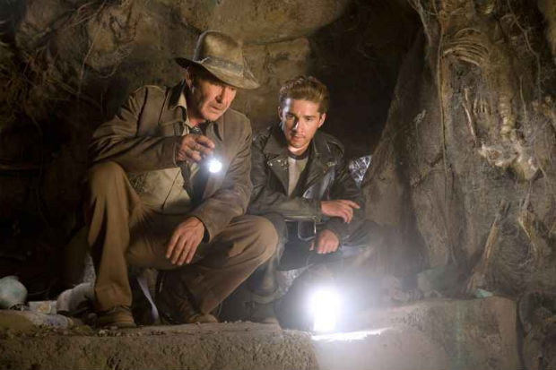 O ator em "Indiana Jones e o reino da caverna de cristal". Foto: David James/Divulgao