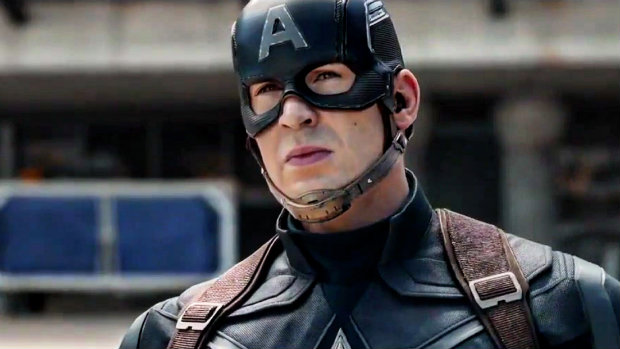Chris Evans interpreta o Capito Amrica pela quinta vez em Guerra Civil. Foto: Disney/Marvel/Reproduo