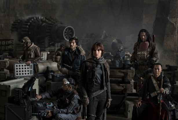 Elenco de Rogue One conta com Felicity Jones, Forest Whitaker e Mads Mikkelsen. Foto: Divulgao