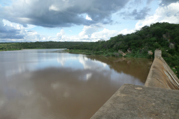 Barragem Me D'gua. Foto: Compesa/Divulgao