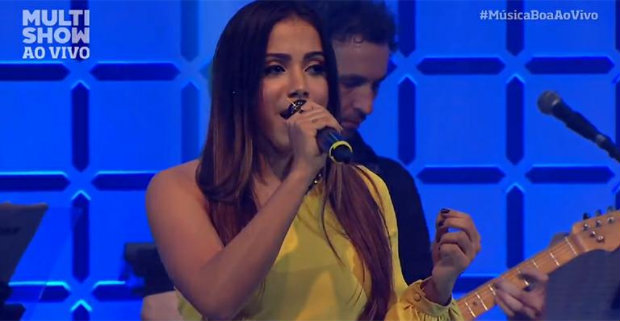 Anitta recebe Jorge e Mateus e Sorriso Maroto na estreia. Foto: Multishow/Divulgao (Foto: Multishow/Divulgao)