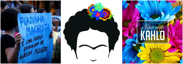 O coletivo Não Me Kahlo deu início à campanha e assina coletivamente a publicação. Fotos: Reprodução da internet O coletivo Não Me Kahlo deu início à campanha e assina coletivamente a publicação. Fotos: Reprodução da internet