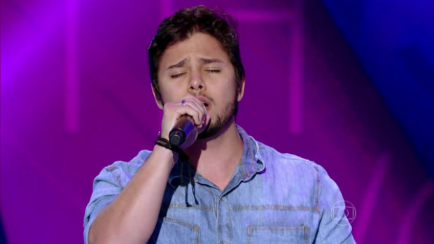 Renato Vianna representou o time de Michel Tel na final. Foto: GShow/Divulgao