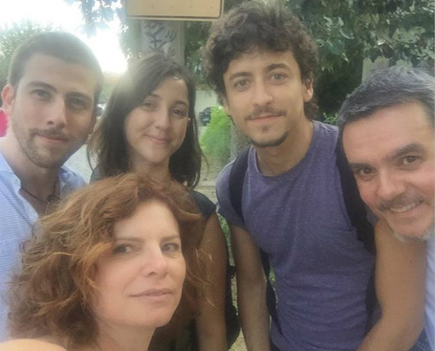 Dbora Bloch postou registro dos ensaios com colegas de elenco. Foto: Instagram/Reproduo