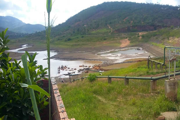 Formado pelas barragens Bitury e Pedro Moura Jnior, o sistema no resistiu  forte estiagem. Foto: Divulgao/Compesa.