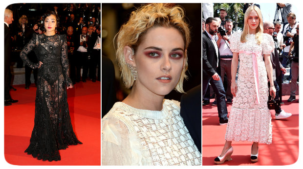 Ruth Negga, Kristen Stewart e Chlo Sevigny fizeram escolhas duvidosas para o tapete vermelho de Cannes. Fotos: Reproduo da internet