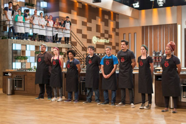 Eliminados do MasterChef disputam vaga. Foto: Band/Divulgao