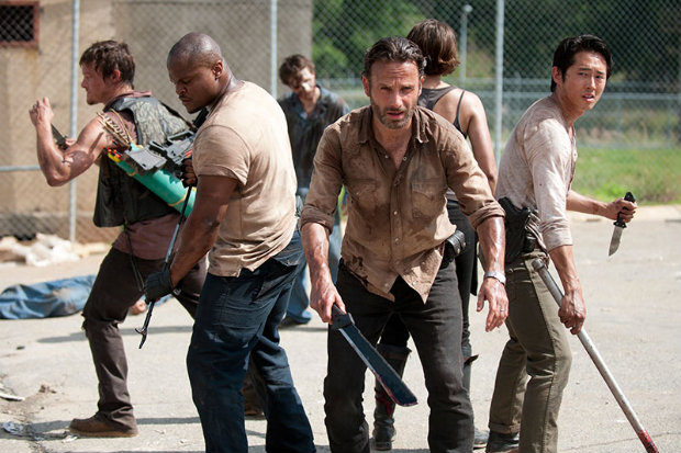 Terceira temporada mostra o grupo de Rick Grimes na priso. Foto: AMC/Divulgao