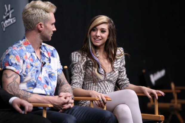 Adam Levine foi o tutor de Christina Grimmie durante a sexta temporada do The Voice EUA. Foto: The Voice/Divulgao