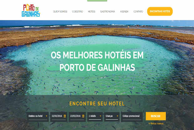 O site conterá conta com um acervo de imagens do destino e depoimentos de visitantes. Foto: Divulgação. O site conterá conta com um acervo de imagens do destino e depoimentos de visitantes. Foto: Divulgação.