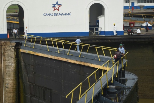 Canal do Panam em 25 de junho de 2016, vspera da inaugurao da ampliao.  AFP JOHAN ORDONEZ 