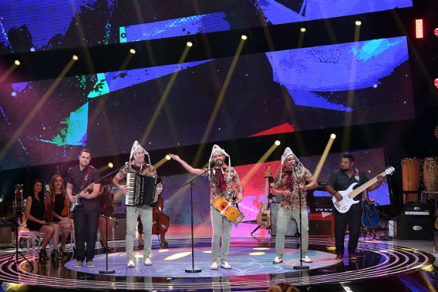 Grupo caruaruense venceu SuperStar com apresentao de msica autoral. Foto: Globo/Divulgao