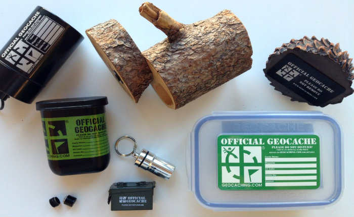 Um geocache pode ser micro, pequeno e normal. 
Foto: Divulgao