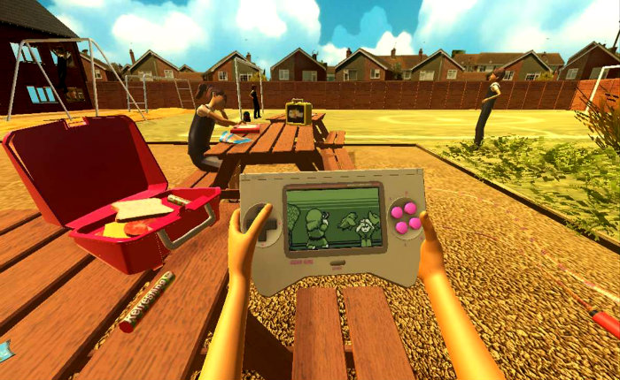 Desenvolvido por Ana, o Pixel Ripped  um game de realidade virtual que conta a histria dos videogames.
Foto: Arquivo Pessoal.