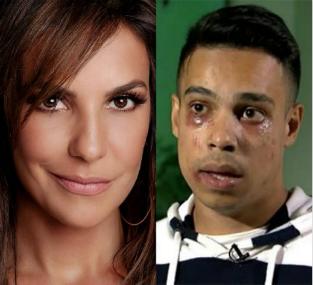 Casal foi agredido durante um show da cantora. Montagem: Facebook/Globo/Reproduo