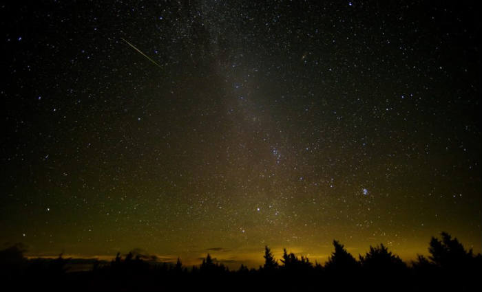 A imagem da Nasa mostra durante chuva de meteoros  nos Estados Unidos. Foto: Bill Ingalls/Nasa.