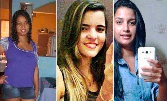 Michele, Lidiana e Thayane, achadas mortas em Portugal: namorado de Michele na mira de investigadores. Foto: Internet/Reproduo