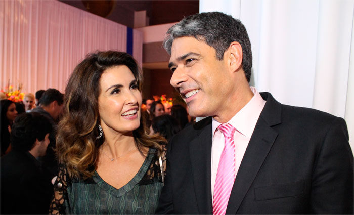 O casal dividiu a bancada do Jornal Nacional de 1998 a 2011. Foto: Globo/Divulgao