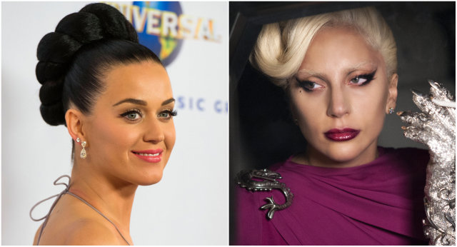 Katy Perry e Lady Gaga estariam prestes a tornar pblicos os novos singles. Fotos: Valerie Macom/Divulgao (Katy) e IMDB/Reproduo da internet (Gaga)