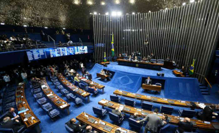Braslia - Embora a votao seja aberta, ela ser eletrnica, no painel, e no haver chamada nominal para que os senadores pronunciem seus votos oralmente. Foto: Marcelo Camargo/Agncia Brasil