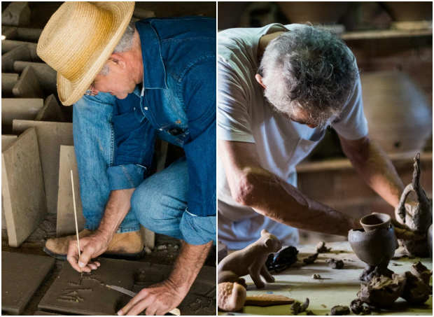 Artistas plásticos conheceram os processos de produção dos objetos, mestres artesãos e contextos socioculturais. Foto: Reprodução Facebook Artistas plásticos conheceram os processos de produção dos objetos, mestres artesãos e contextos socioculturais. Foto: Reprodução Facebook