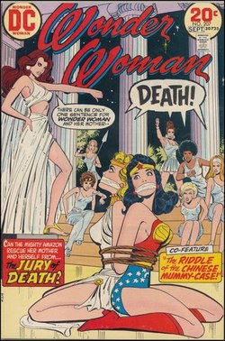 cone do feminismo na cultura pop, a Mulher Maravilha costuma ser retratada de forma sexualizada. Foto: DC Comics/Divulgao