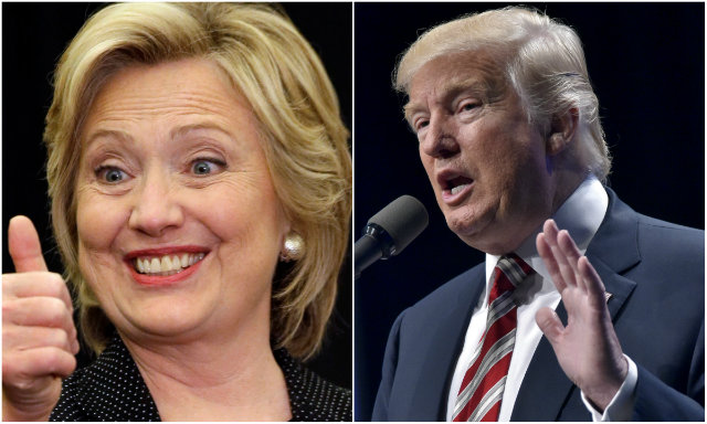 Hillary Clinton e Donald Trump devem ser assistidos por 100 milhes de americanos. Fotos: Morry Gash/Divulgao (Hillary) e Mandel Ngan/Divulgao (Trump)
